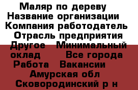 Маляр по дереву › Название организации ­ Компания-работодатель › Отрасль предприятия ­ Другое › Минимальный оклад ­ 1 - Все города Работа » Вакансии   . Амурская обл.,Сковородинский р-н